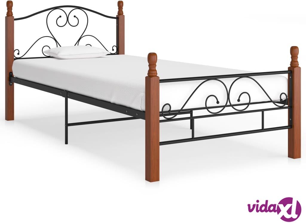 vidaXL Sängynrunko musta metalli 90x200 cm vidaXL Sängynrunko musta metalli 90x200 cm