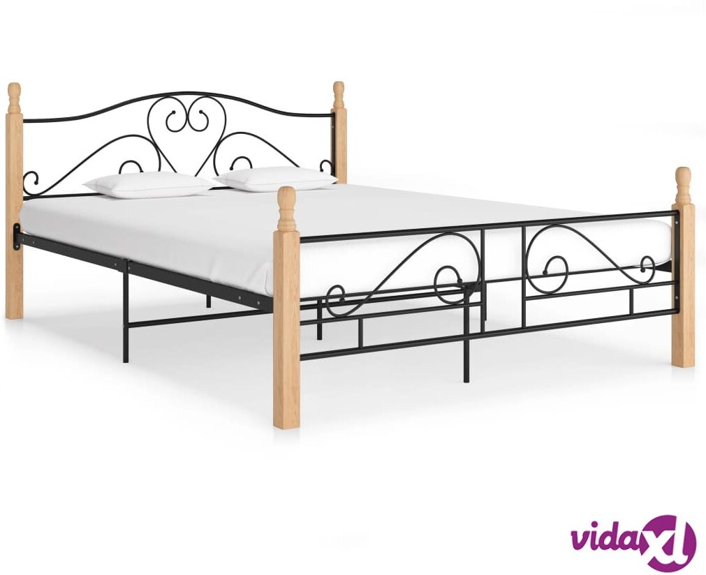 vidaXL Sängynrunko musta metalli 140x200 cm vidaXL Sängynrunko musta metalli 140x200 cm