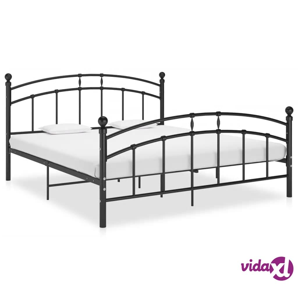 vidaXL Sängynrunko musta metalli 140x200 cm vidaXL Sängynrunko musta metalli 140x200 cm