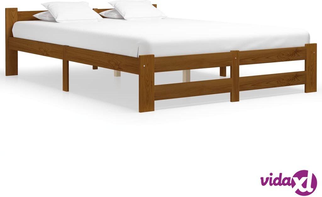 vidaXL Sängynrunko hunajanruskea täysi mänty 180x200 cm vidaXL Sängynrunko hunajanruskea täysi mänty 180x200 cm