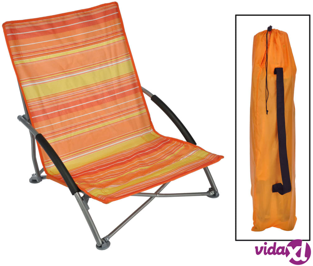 HI Kokoontaitettava rantatuoli oranssi 65x55x25/65 cm HI Kokoontaitettava rantatuoli oranssi 65x55x25/65 cm