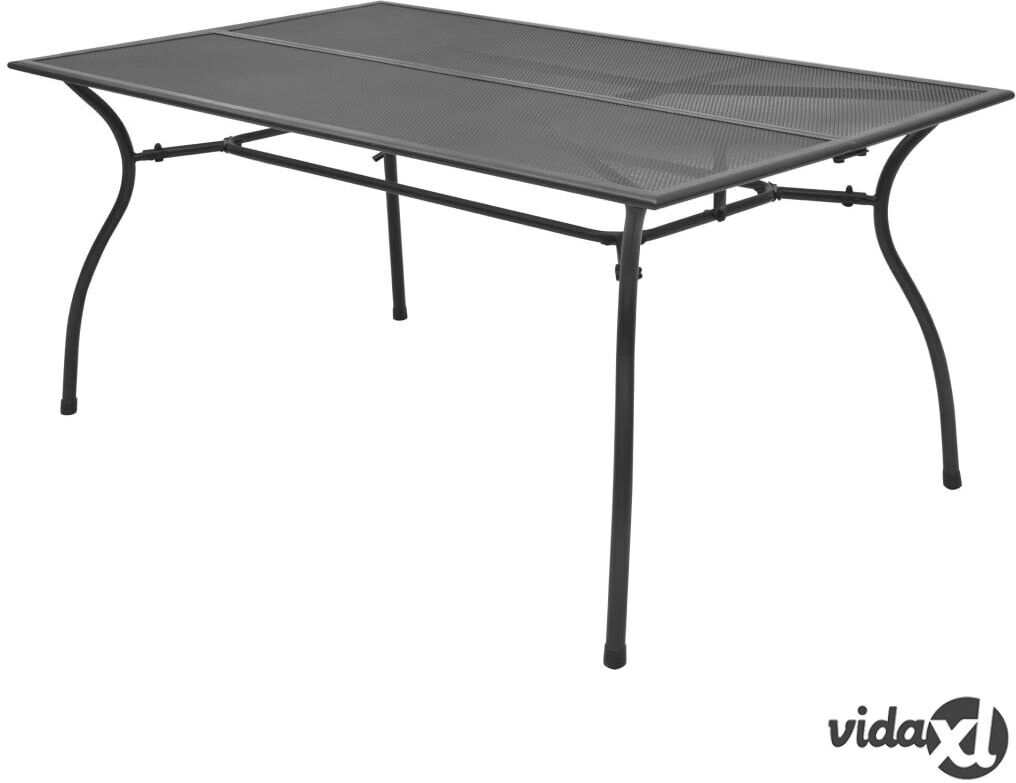 vidaXL Puutarhapöytä 150x90x72 cm teräsverkko vidaXL Puutarhapöytä 150x90x72 cm teräsverkko