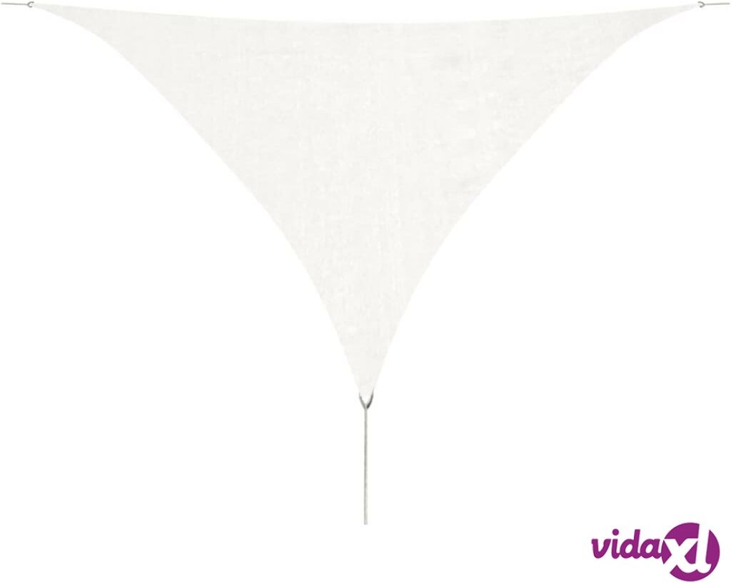 vidaXL Aurinkopurje HDPE kolmikulmainen 3,6x3,6x3,6 m valkoinen vidaXL Aurinkopurje HDPE kolmikulmainen 3,6x3,6x3,6 m valkoinen
