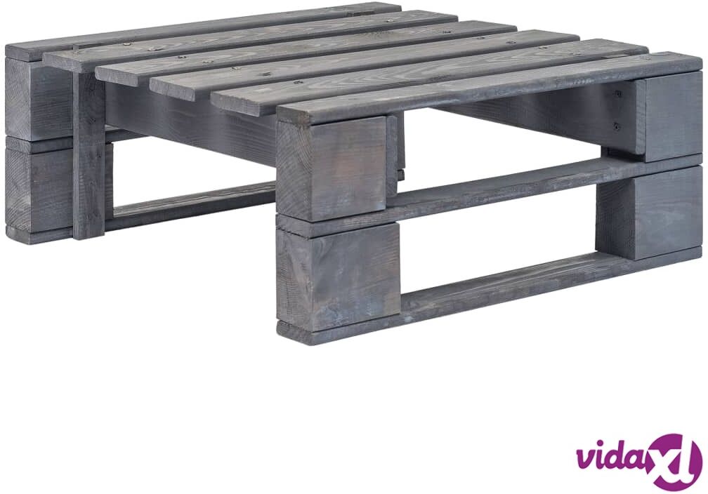 vidaXL Puutarhan kuormalavajakkara puu harmaa vidaXL Puutarhan kuormalavajakkara puu harmaa