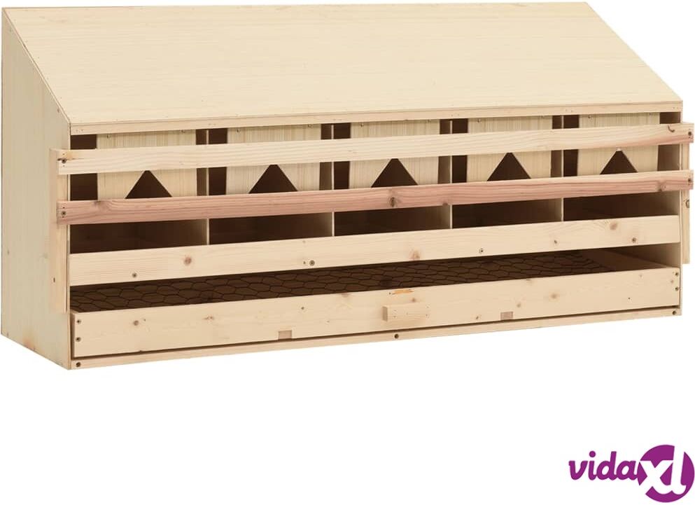 vidaXL Kanan munintapesä 5 osastoa 117x33x54 cm mänty vidaXL Kanan munintapesä 5 osastoa 117x33x54 cm mänty