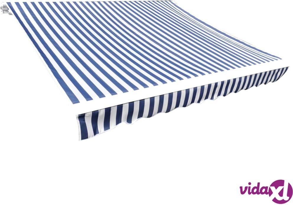 vidaXL Markiisikangas sininen & valkoinen 3 x 2,5 m (ei sisällä runkoa) vidaXL Markiisikangas sininen & valkoinen 3 x 2,5 m (ei sisällä runkoa)