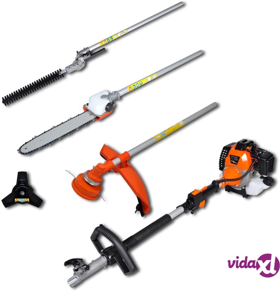vidaXL Monikäyttötyökalu 4-in-1 mm. pensasaita- & nurmikkoleikkuri vidaXL Monikäyttötyökalu 4-in-1 mm. pensasaita- & nurmikkoleikkuri