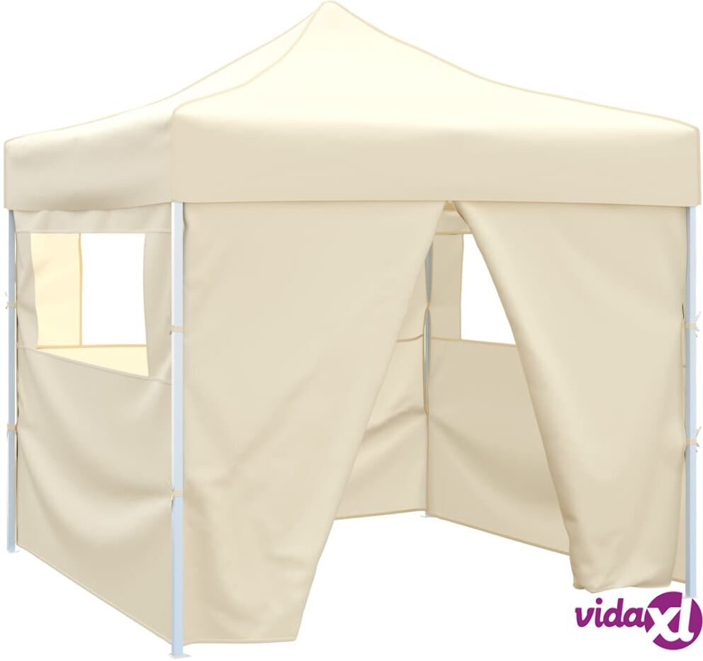 vidaXL Kokoontaitettava juhlateltta 4 seinällä 3x3 m kerma vidaXL Kokoontaitettava juhlateltta 4 seinällä 3x3 m kerma