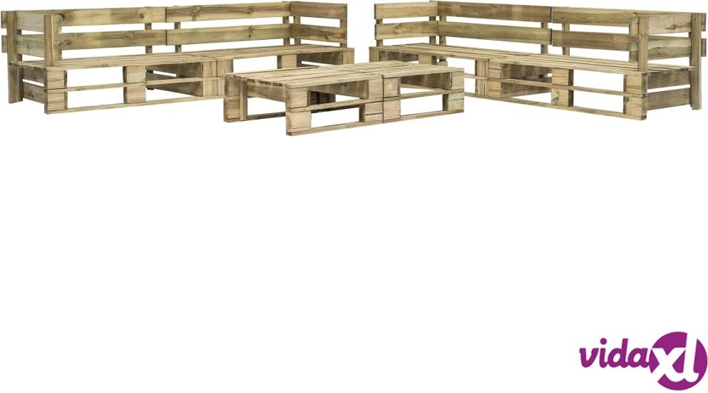 vidaXL 6-osainen puutarhan kuormalavasohvaryhmä puu vidaXL 6-osainen puutarhan kuormalavasohvaryhmä puu