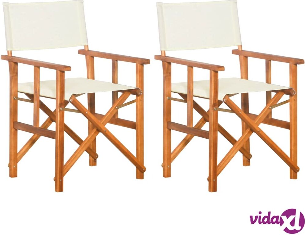 vidaXL Ohjaajantuolit 2 kpl täysi akaasiapuu vidaXL Ohjaajantuolit 2 kpl täysi akaasiapuu