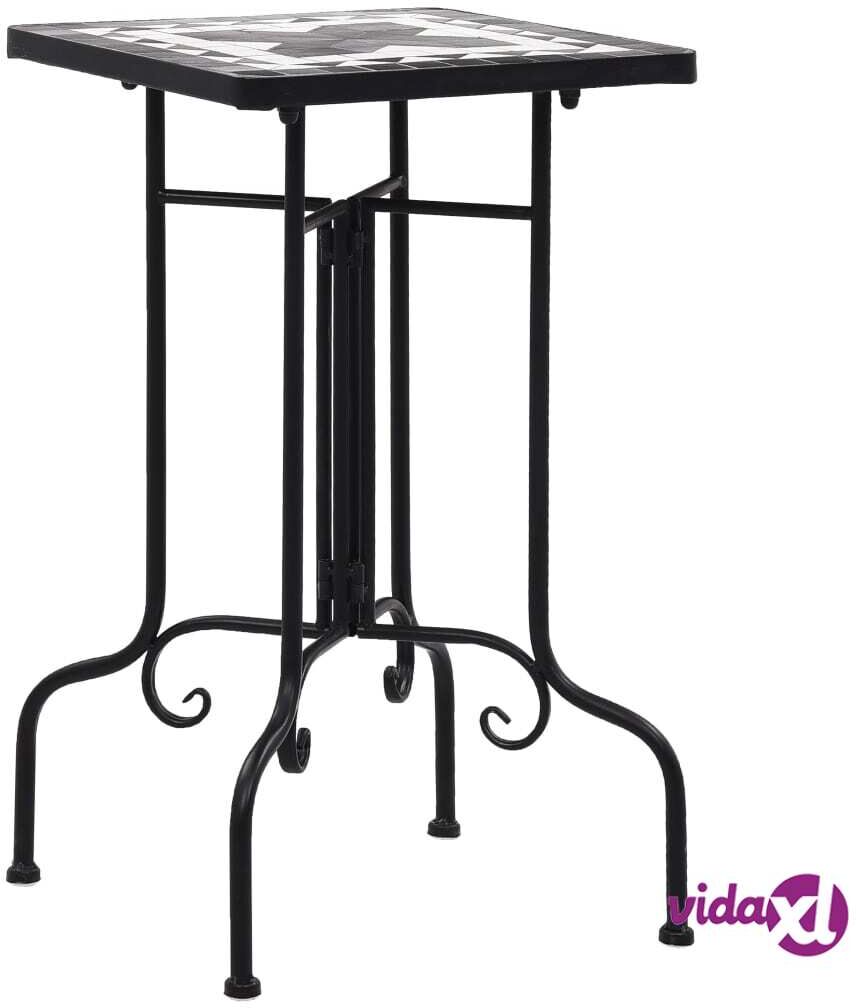 vidaXL Mosaiikkisivupöytä musta ja valkoinen keramiikka vidaXL Mosaiikkisivupöytä musta ja valkoinen keramiikka