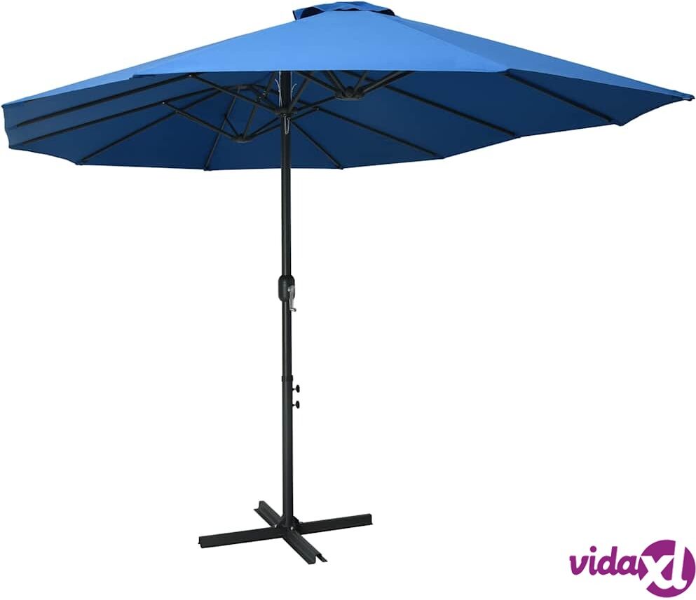 vidaXL Aurinkovarjo alumiinitanko 460x270 cm sininen vidaXL Aurinkovarjo alumiinitanko 460x270 cm sininen