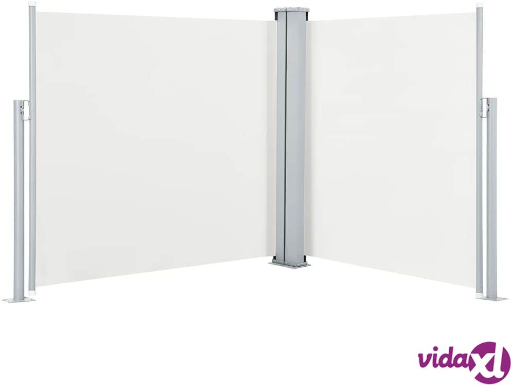 vidaXL Sisäänvedettävä sivumarkiisi 120x600 cm kerma vidaXL Sisäänvedettävä sivumarkiisi 120x600 cm kerma