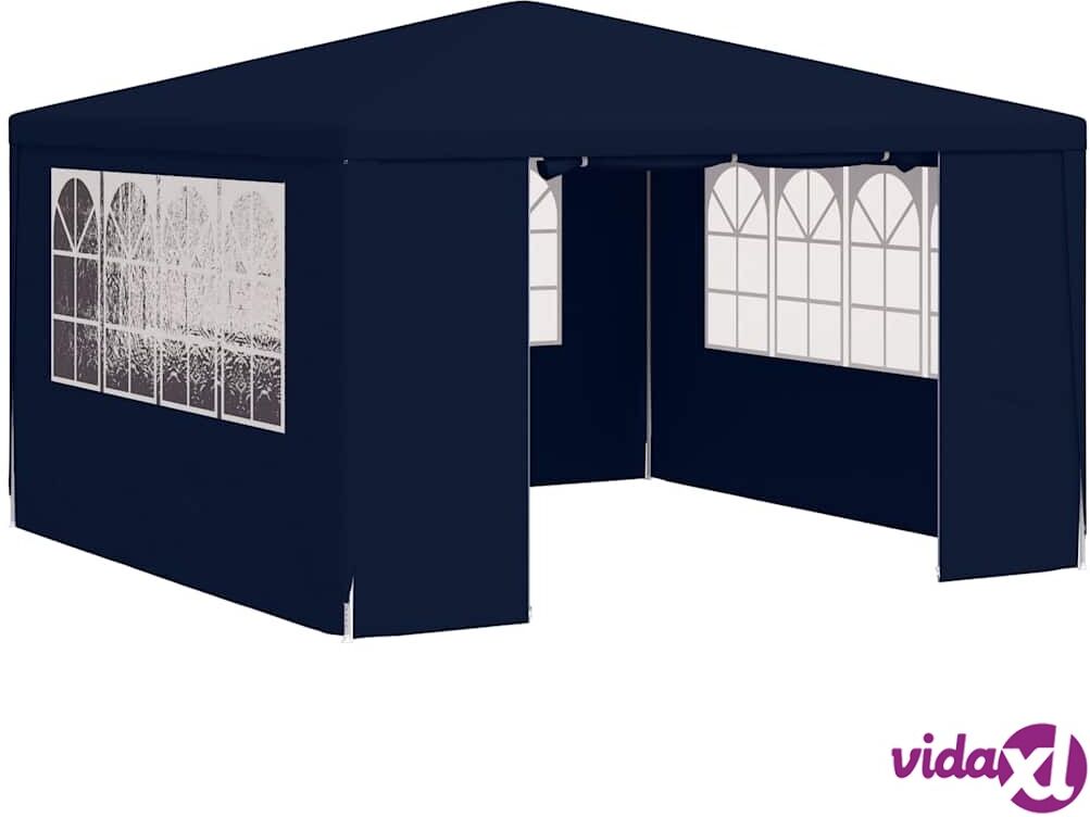 vidaXL Ammattilaisten juhlateltta sivuseinillä 4x4 m sininen 90 g/m² vidaXL Ammattilaisten juhlateltta sivuseinillä 4x4 m sininen 90 g/m²