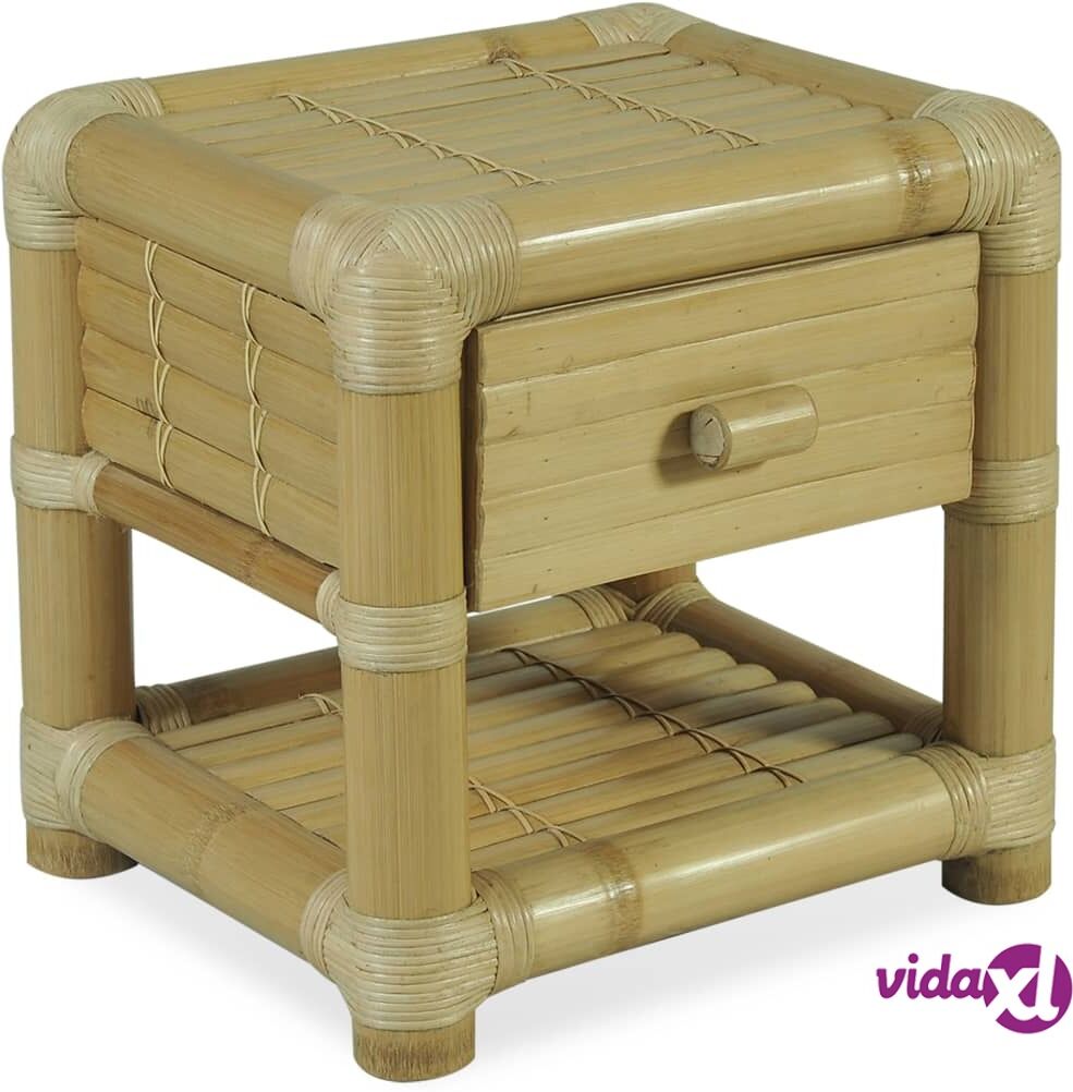 vidaXL Yöpöytä 45x45x40 cm bambu luonnollinen vidaXL Yöpöytä 45x45x40 cm bambu luonnollinen