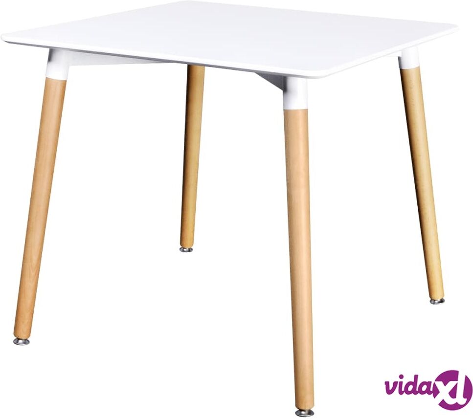 vidaXL Ruokapöytä neliö MDF Valkoinen vidaXL Ruokapöytä neliö MDF Valkoinen