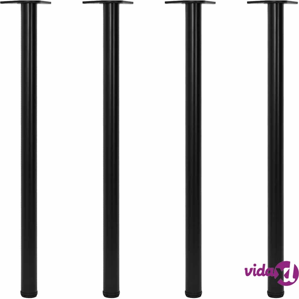 vidaXL 4 Korkeussäädettävää Pöydän Jalkaa Musta 1100 mm vidaXL 4 Korkeussäädettävää Pöydän Jalkaa Musta 1100 mm