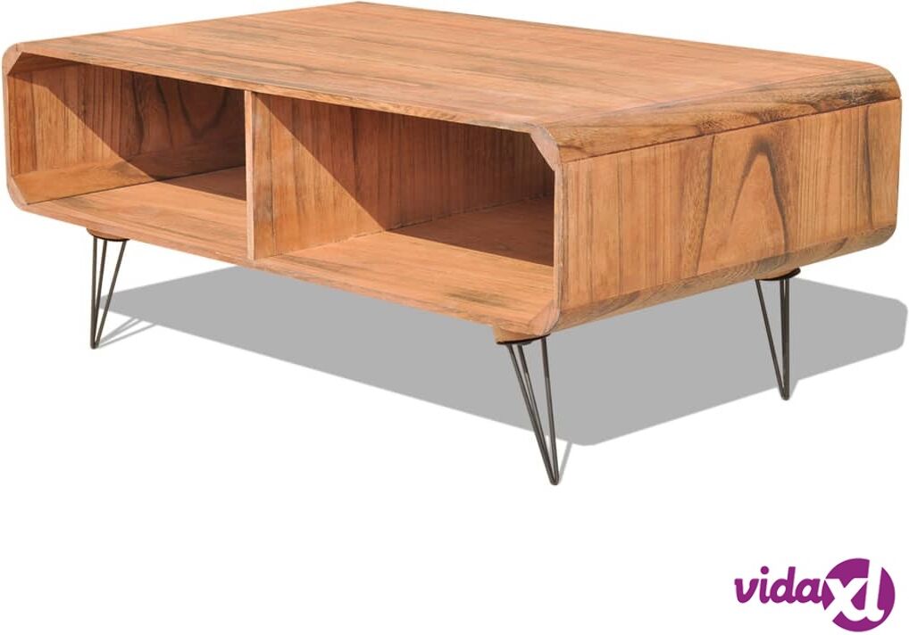 vidaXL Sohvapöytä 90x55,5x38,5 cm täysi keisaripuu ruskea vidaXL Sohvapöytä 90x55,5x38,5 cm täysi keisaripuu ruskea