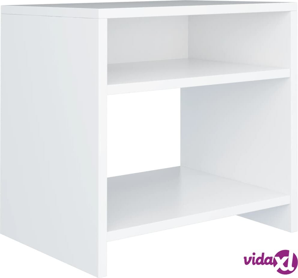 vidaXL Yöpöytä valkoinen 40x30x40 cm lastulevy vidaXL Yöpöytä valkoinen 40x30x40 cm lastulevy