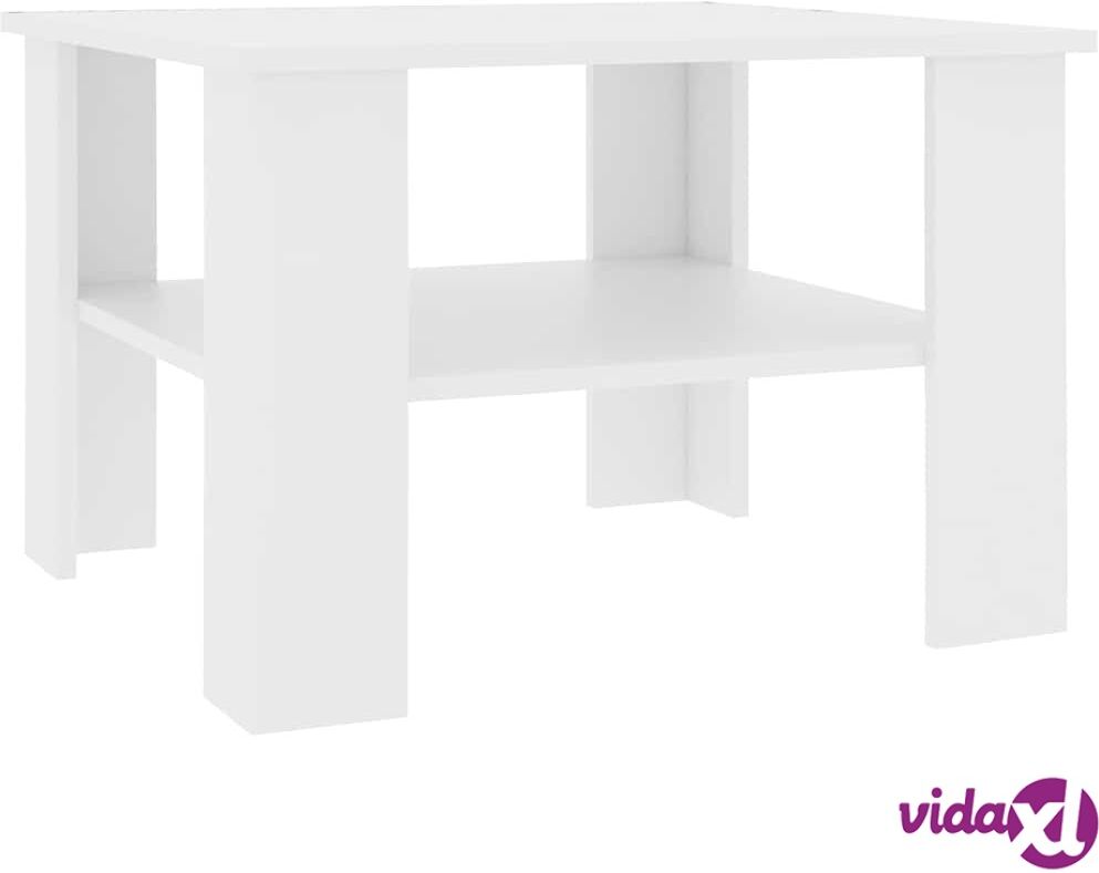 vidaXL Sohvapöytä valkoinen 60x60x42 cm lastulevy vidaXL Sohvapöytä valkoinen 60x60x42 cm lastulevy