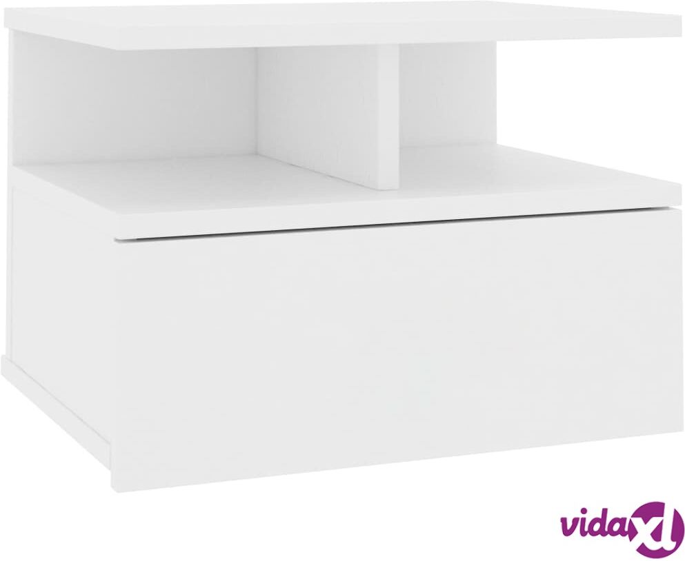 vidaXL Kelluva yöpöytä valkoinen 40x31x27 cm lastulevy vidaXL Kelluva yöpöytä valkoinen 40x31x27 cm lastulevy