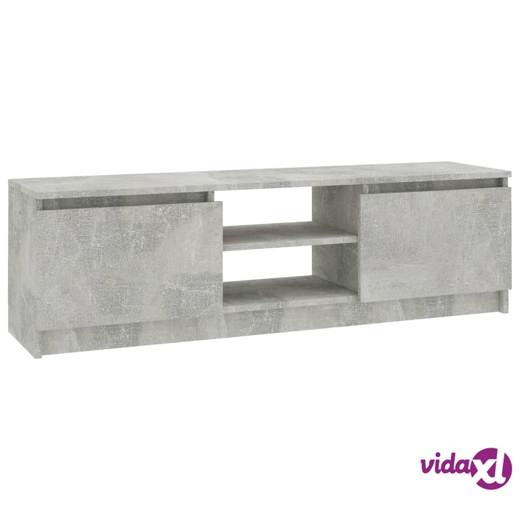 vidaXL TV-taso betoninharmaa 120x30x35,5 cm lastulevy