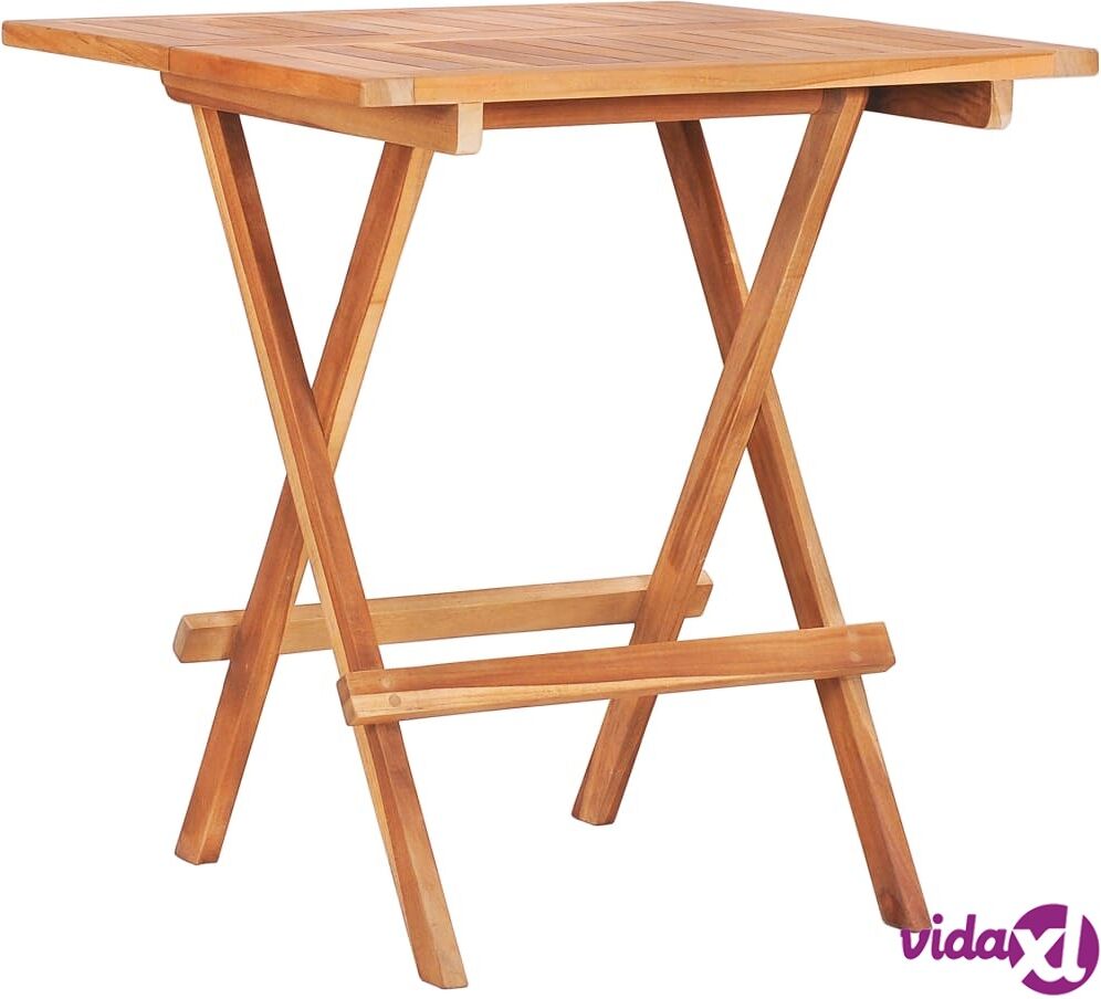 vidaXL Kokoontaittuva bistropöytä 60x60x65 cm täysi tiikki vidaXL Kokoontaittuva bistropöytä 60x60x65 cm täysi tiikki