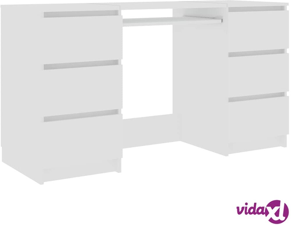 vidaXL Kirjoituspöytä valkoinen 140x50x77 cm lastulevy vidaXL Kirjoituspöytä valkoinen 140x50x77 cm lastulevy