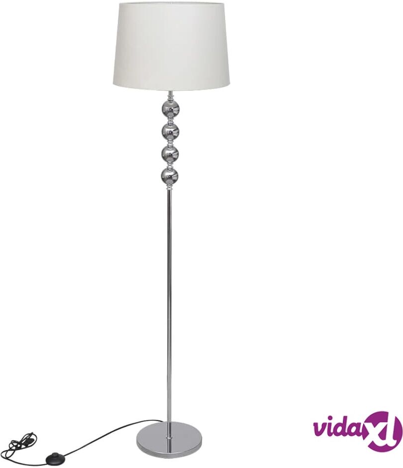 vidaXL Lattiavalaisin Korkealla Jalalla 4 Pallo Pinottu Koriste Valkoinen vidaXL Lattiavalaisin Korkealla Jalalla 4 Pallo Pinottu Koriste Valkoinen