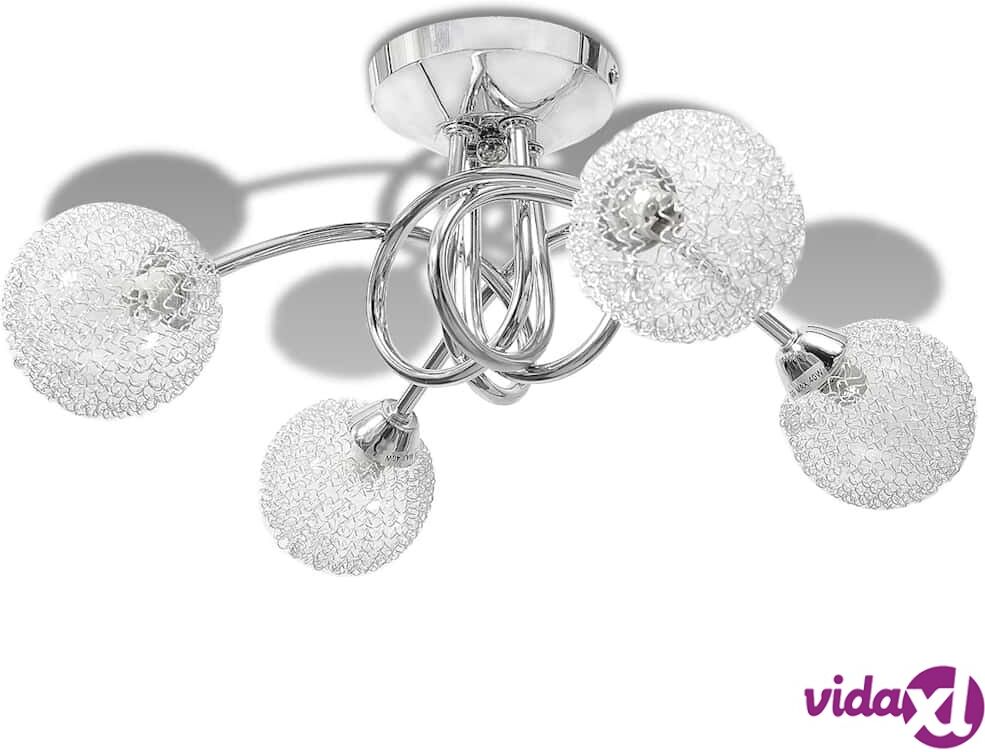 vidaXL Kattovalaisin Lankaverkko Lampunvarjostimilla 4:lle G9 Polttimolle vidaXL Kattovalaisin Lankaverkko Lampunvarjostimilla 4:lle G9 Polttimolle