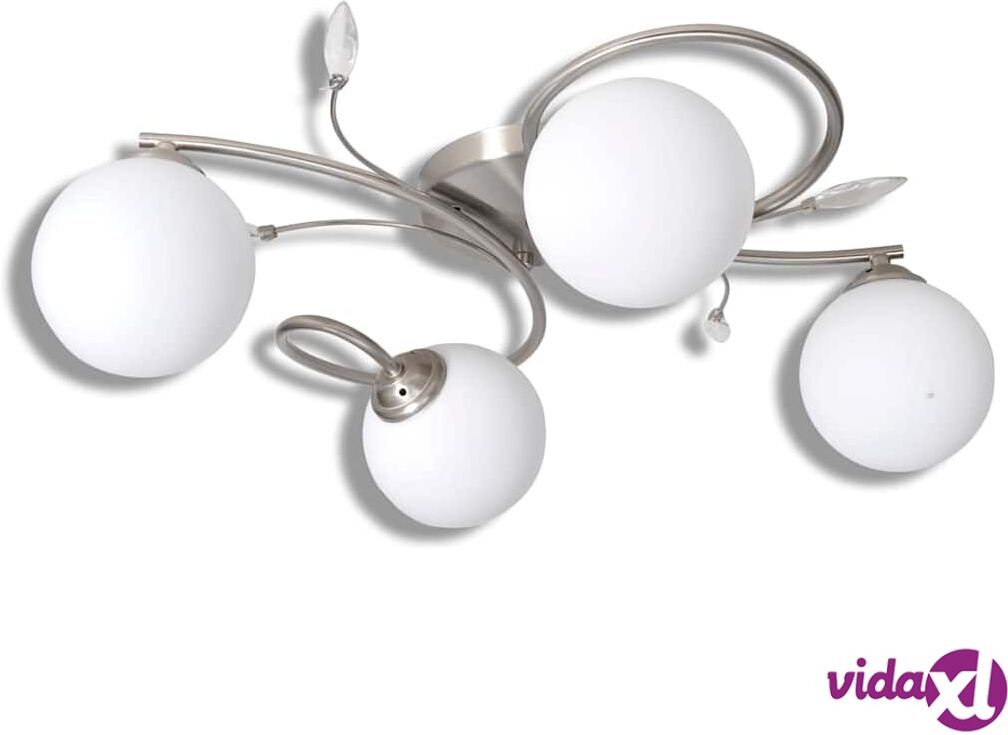 vidaXL Kattovalaisin Läpinäkyvillä Lehtiarmeilla ja Lasivarjostimilla G9Kanta vidaXL Kattovalaisin Läpinäkyvillä Lehtiarmeilla ja Lasivarjostimilla G9Kanta