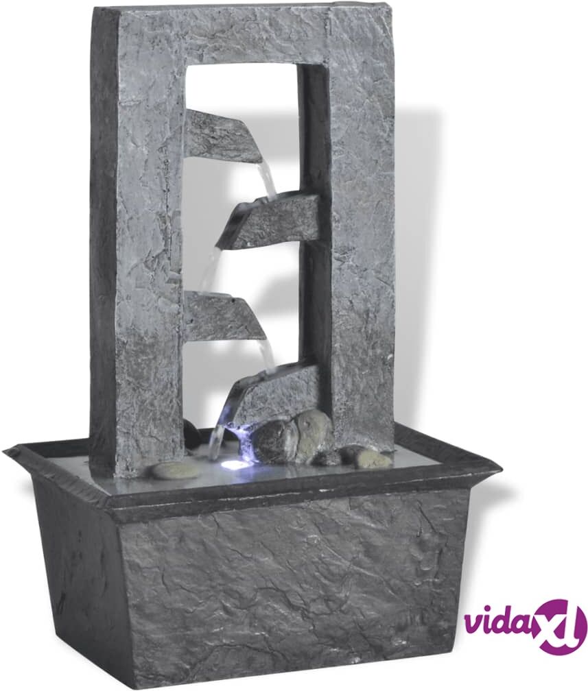 vidaXL Sisätilan Suihkulähde LED Valolla Hartsi vidaXL Sisätilan Suihkulähde LED Valolla Hartsi