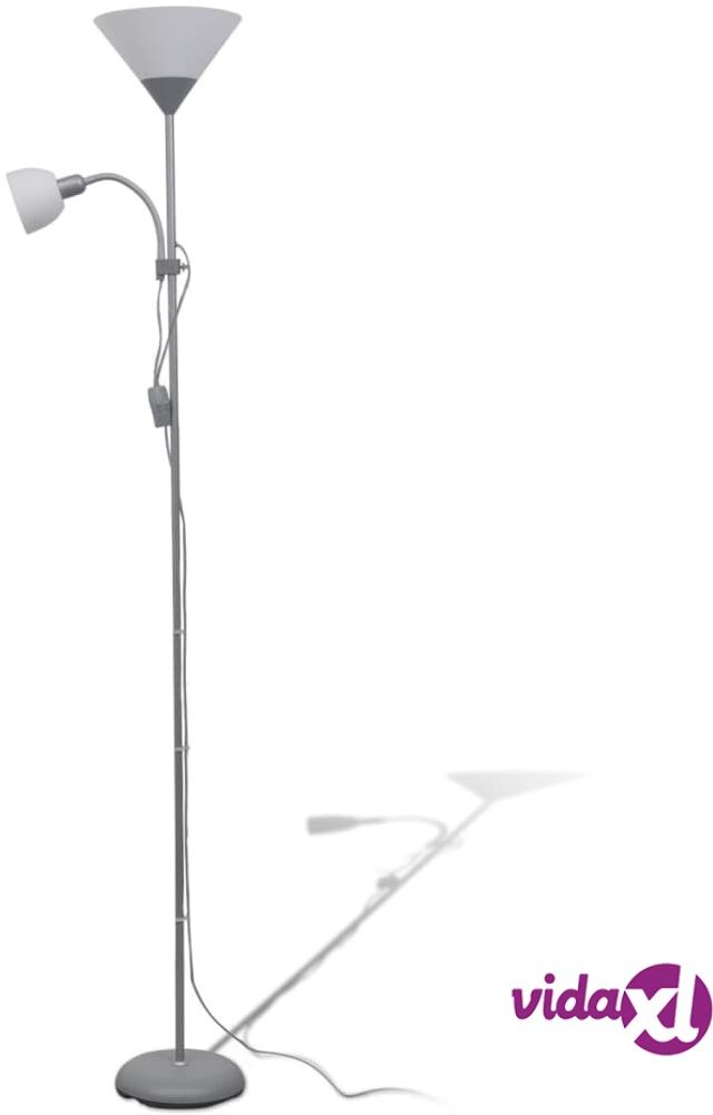vidaXL Lattiavalaisin harmaa vidaXL Lattiavalaisin harmaa