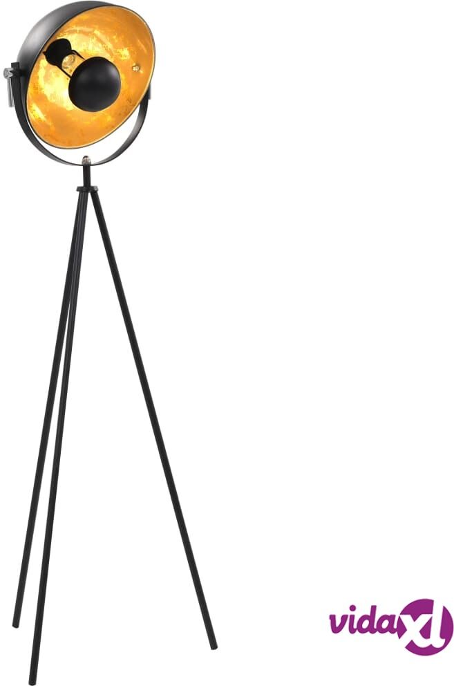 vidaXL Lattiavalaisin E27 musta ja kulta 31 cm vidaXL Lattiavalaisin E27 musta ja kulta 31 cm