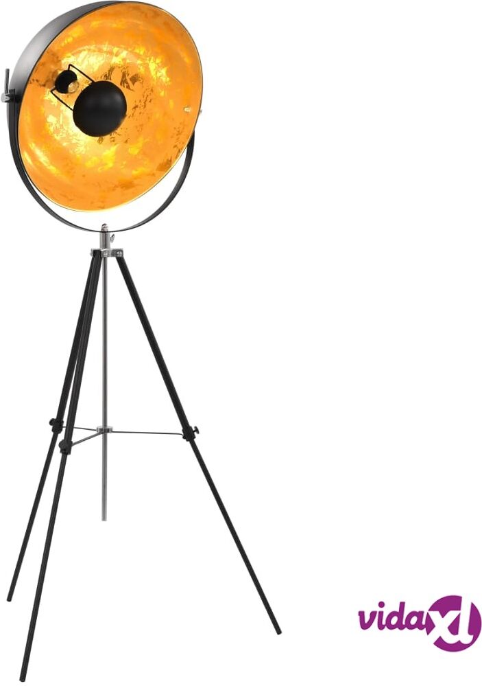 vidaXL Lattiavalaisin E27 musta ja kulta 51 cm vidaXL Lattiavalaisin E27 musta ja kulta 51 cm