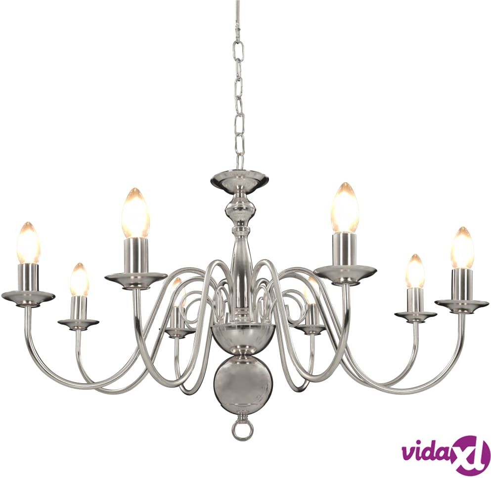 vidaXL Kattokruunu hopea 8 x E14 polttimot vidaXL Kattokruunu hopea 8 x E14 polttimot