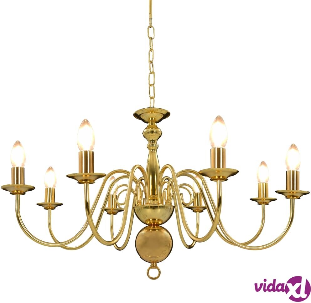 vidaXL Kattokruunu kultainen 8 x E14 polttimot vidaXL Kattokruunu kultainen 8 x E14 polttimot