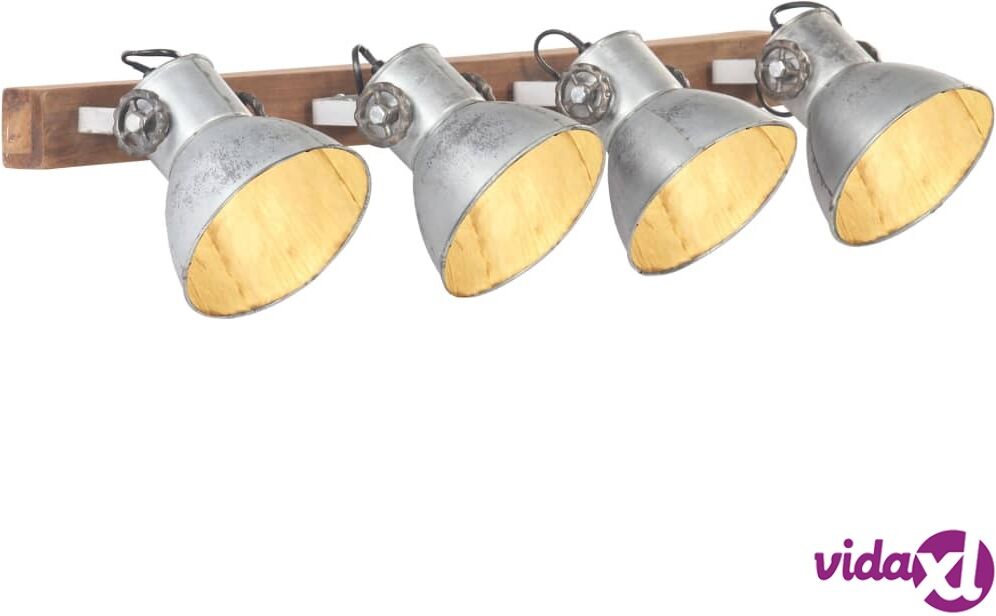 vidaXL Teollinen seinävalaisin hopea 90x25 cm E27 vidaXL Teollinen seinävalaisin hopea 90x25 cm E27