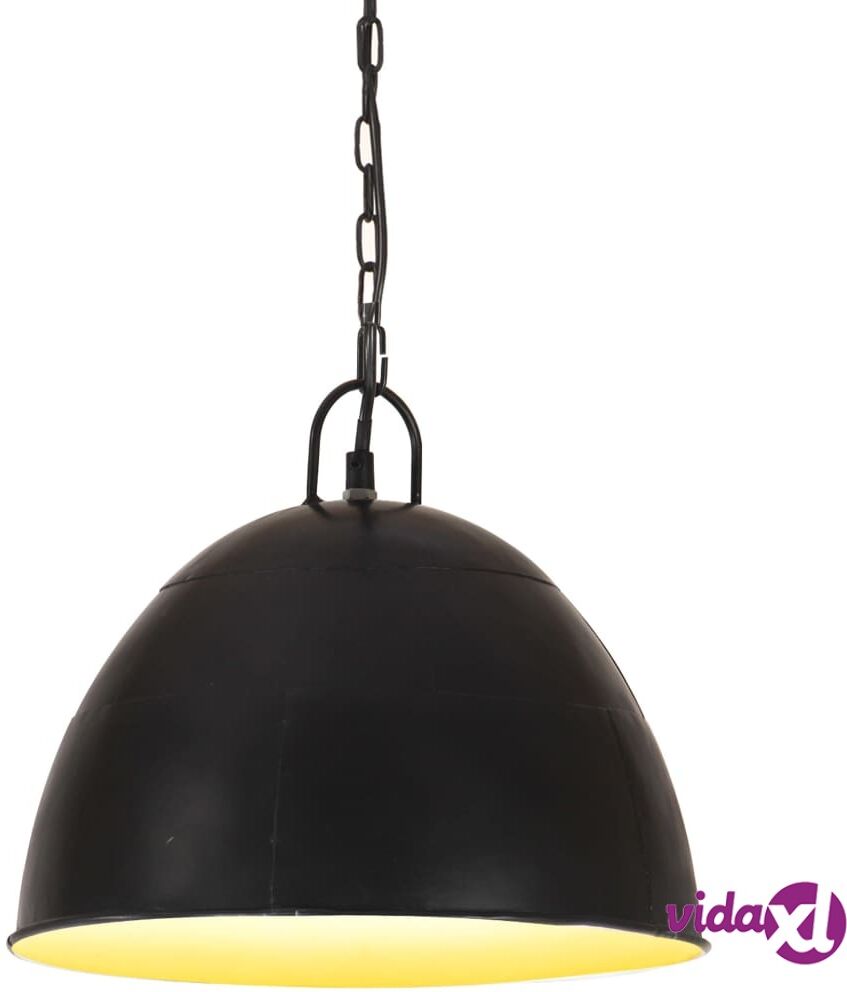 vidaXL Teollistyylinen riippuvalaisin 25 W musta pyöreä 31 cm E27 vidaXL Teollistyylinen riippuvalaisin 25 W musta pyöreä 31 cm E27