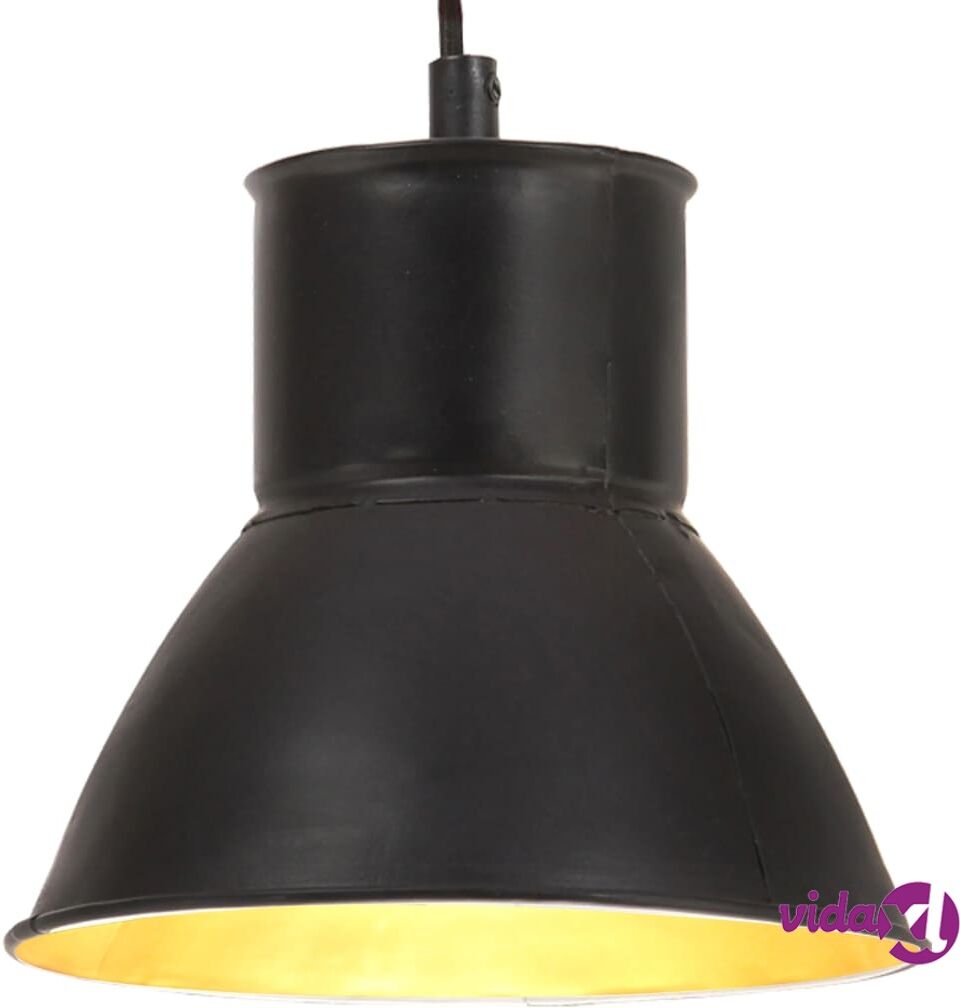 vidaXL Riippuvalaisin 25 W syvä musta pyöreä 17 cm E27 vidaXL Riippuvalaisin 25 W syvä musta pyöreä 17 cm E27