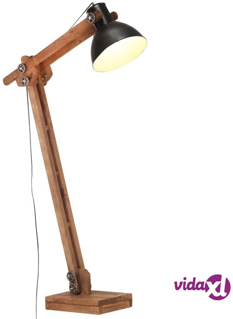 vidaXL Lattiavalaisin musta täysi mangopuu E27 vidaXL Lattiavalaisin musta täysi mangopuu E27