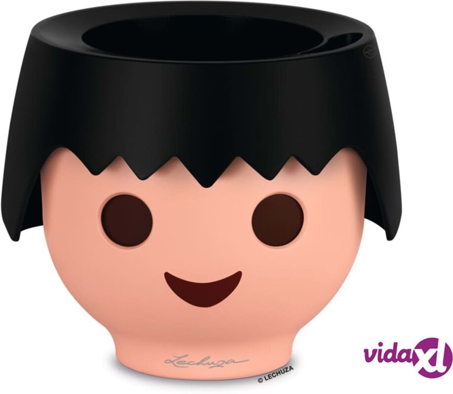 LECHUZA Pöytäkukkaruukku OJO ALL-IN-ONE korpinmusta LECHUZA Pöytäkukkaruukku OJO ALL-IN-ONE korpinmusta