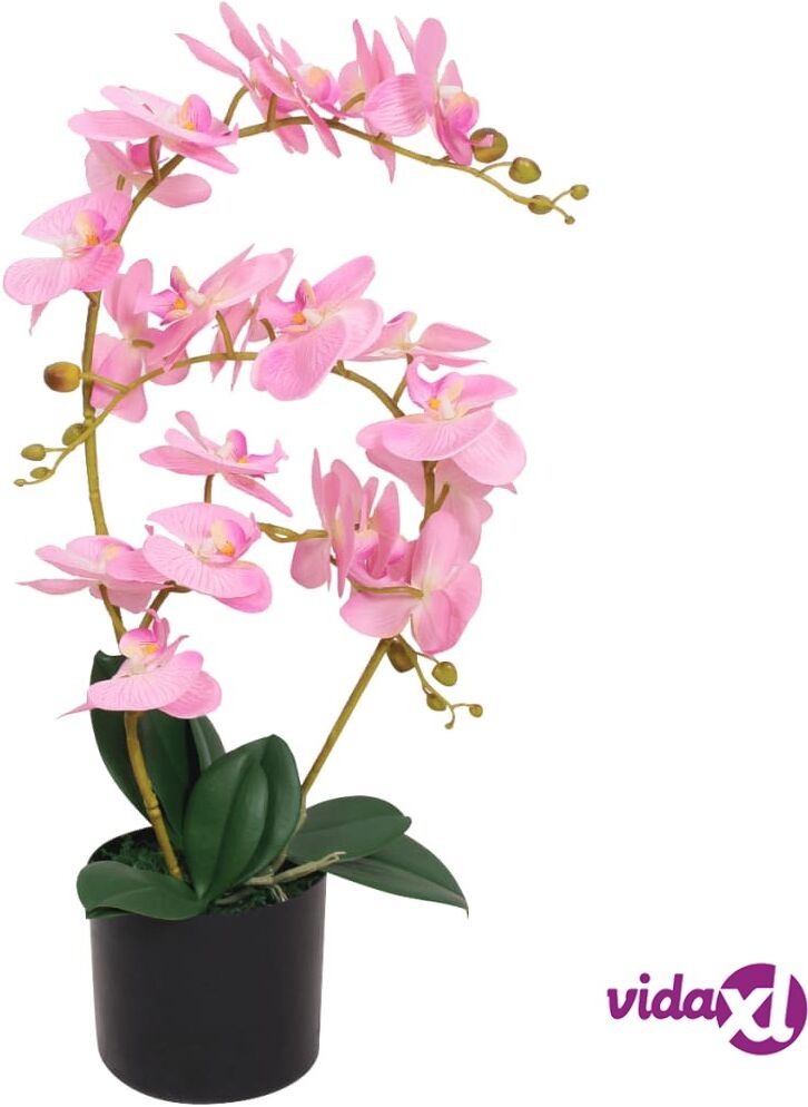 vidaXL Tekokukka ruukulla orkidea 65 cm vaaleanpunainen vidaXL Tekokukka ruukulla orkidea 65 cm vaaleanpunainen