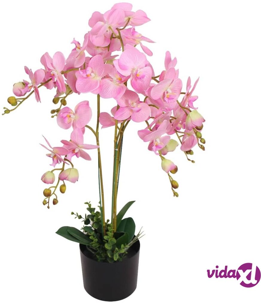 vidaXL Tekokukka ruukulla orkidea 75 cm vaaleanpunainen vidaXL Tekokukka ruukulla orkidea 75 cm vaaleanpunainen