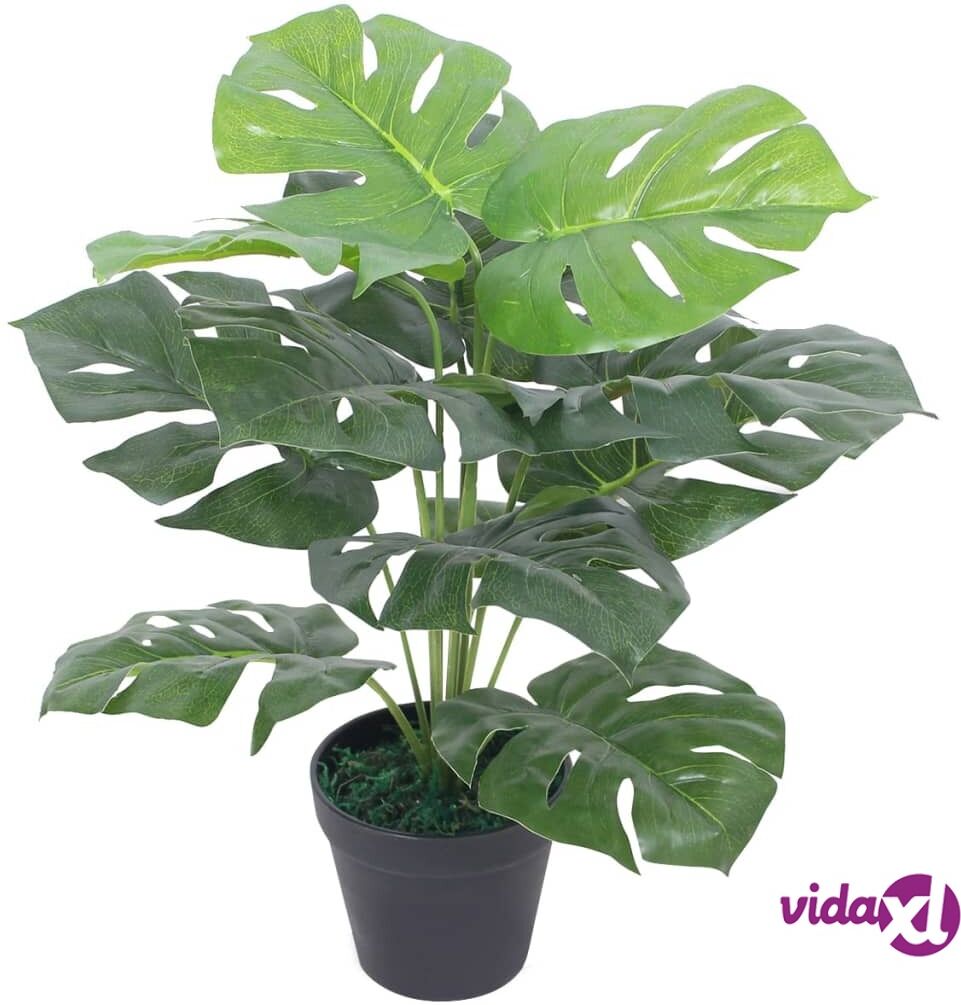 vidaXL Tekokasvi ruukulla jättipeikonlehti 45 cm vihreä vidaXL Tekokasvi ruukulla jättipeikonlehti 45 cm vihreä