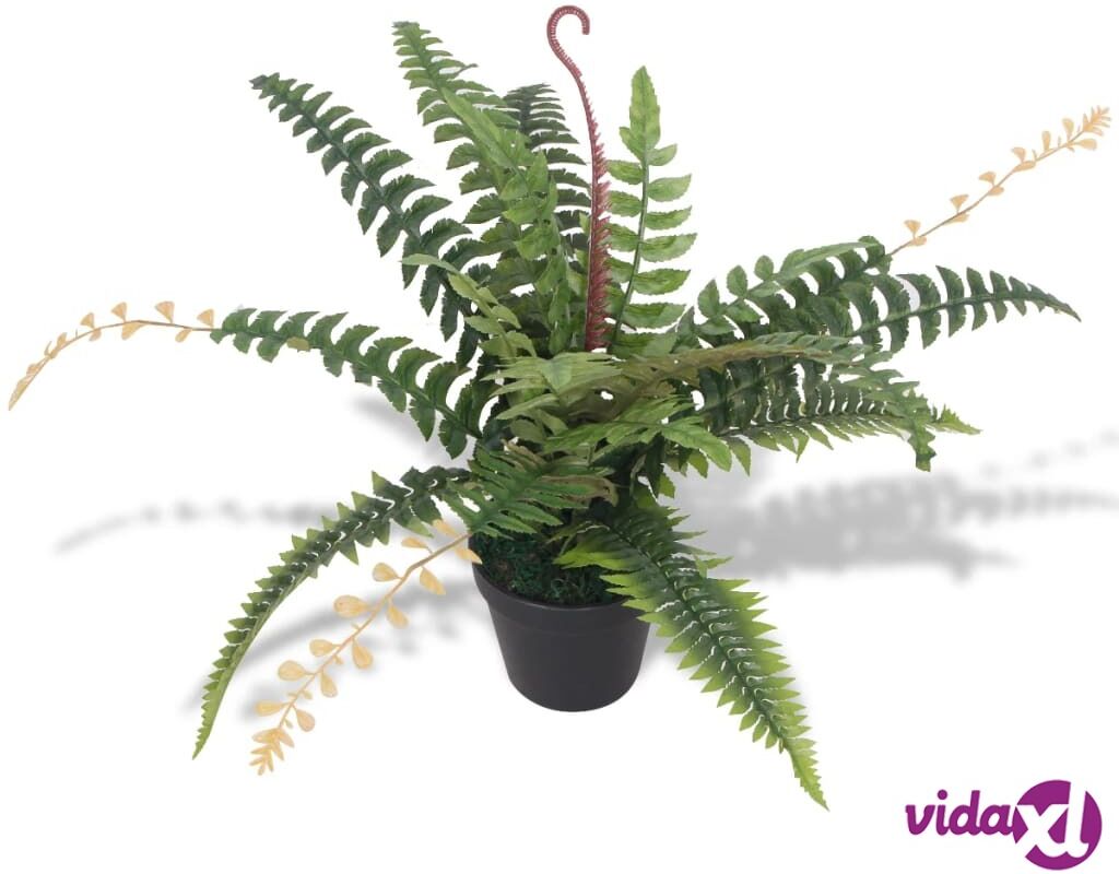 vidaXL Tekokasvi ruukulla saniainen 50 cm vihreä vidaXL Tekokasvi ruukulla saniainen 50 cm vihreä