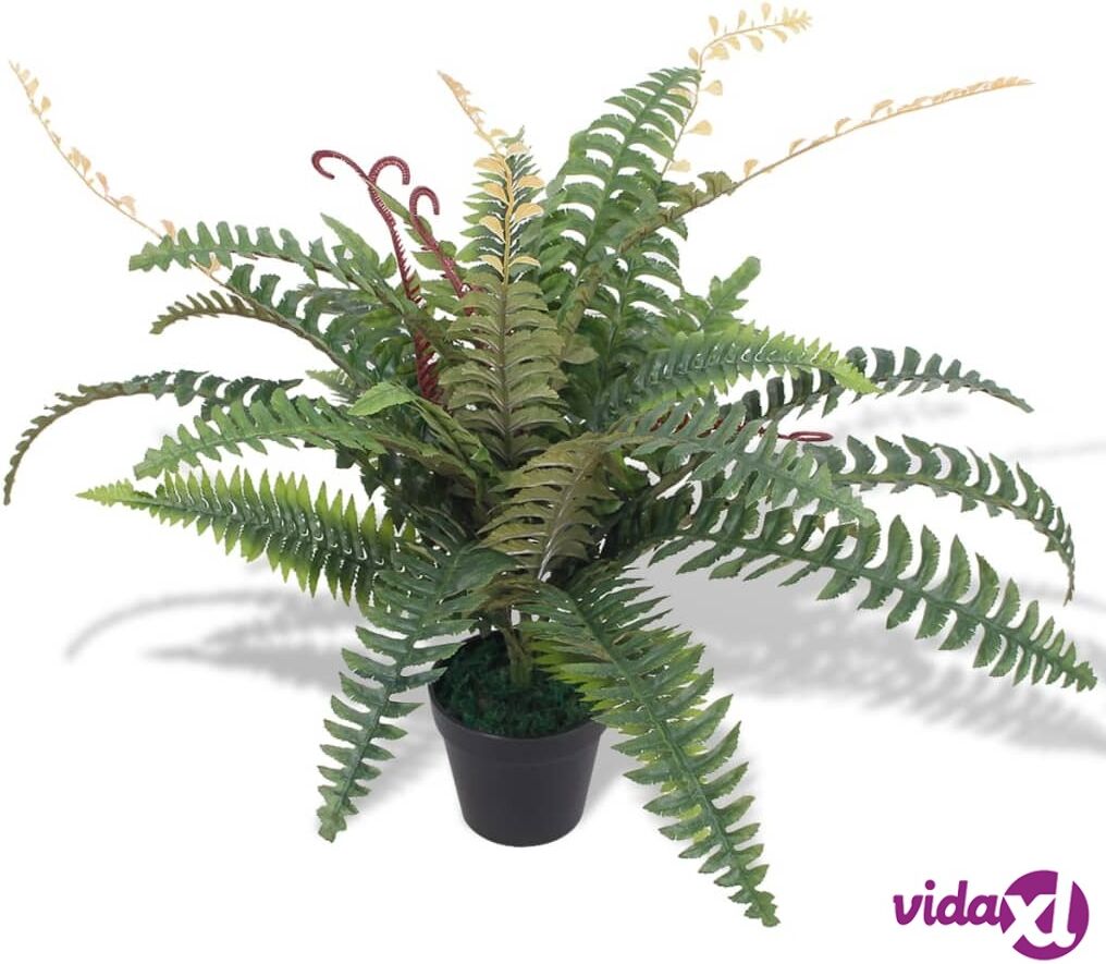 vidaXL Tekokasvi ruukulla saniainen 60 cm vihreä vidaXL Tekokasvi ruukulla saniainen 60 cm vihreä