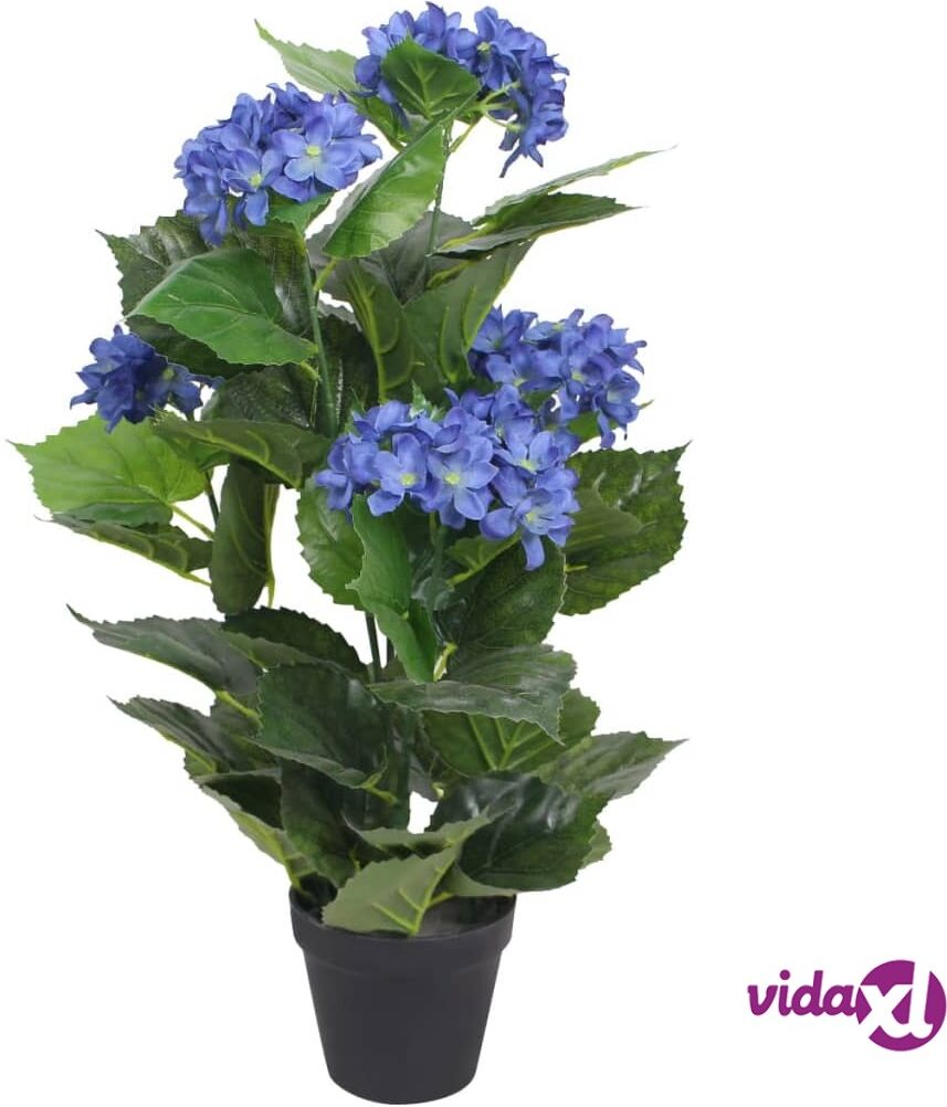 vidaXL Tekokukka ruukulla hortensia 60 cm sininen vidaXL Tekokukka ruukulla hortensia 60 cm sininen