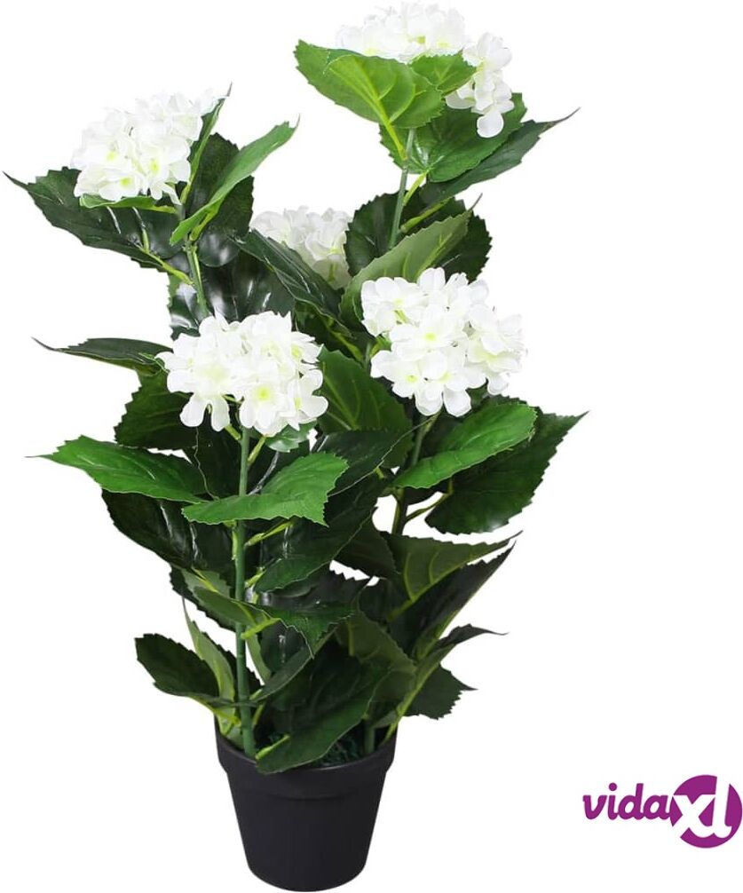 vidaXL Tekokukka ruukulla hortensia 60 cm valkoinen vidaXL Tekokukka ruukulla hortensia 60 cm valkoinen