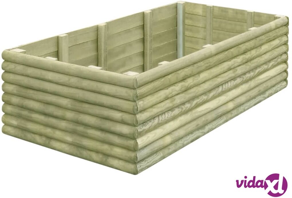 vidaXL Korotettu kukkalaatikko 150x106x48 cm kyllästetty mänty 19 mm vidaXL Korotettu kukkalaatikko 150x106x48 cm kyllästetty mänty 19 mm